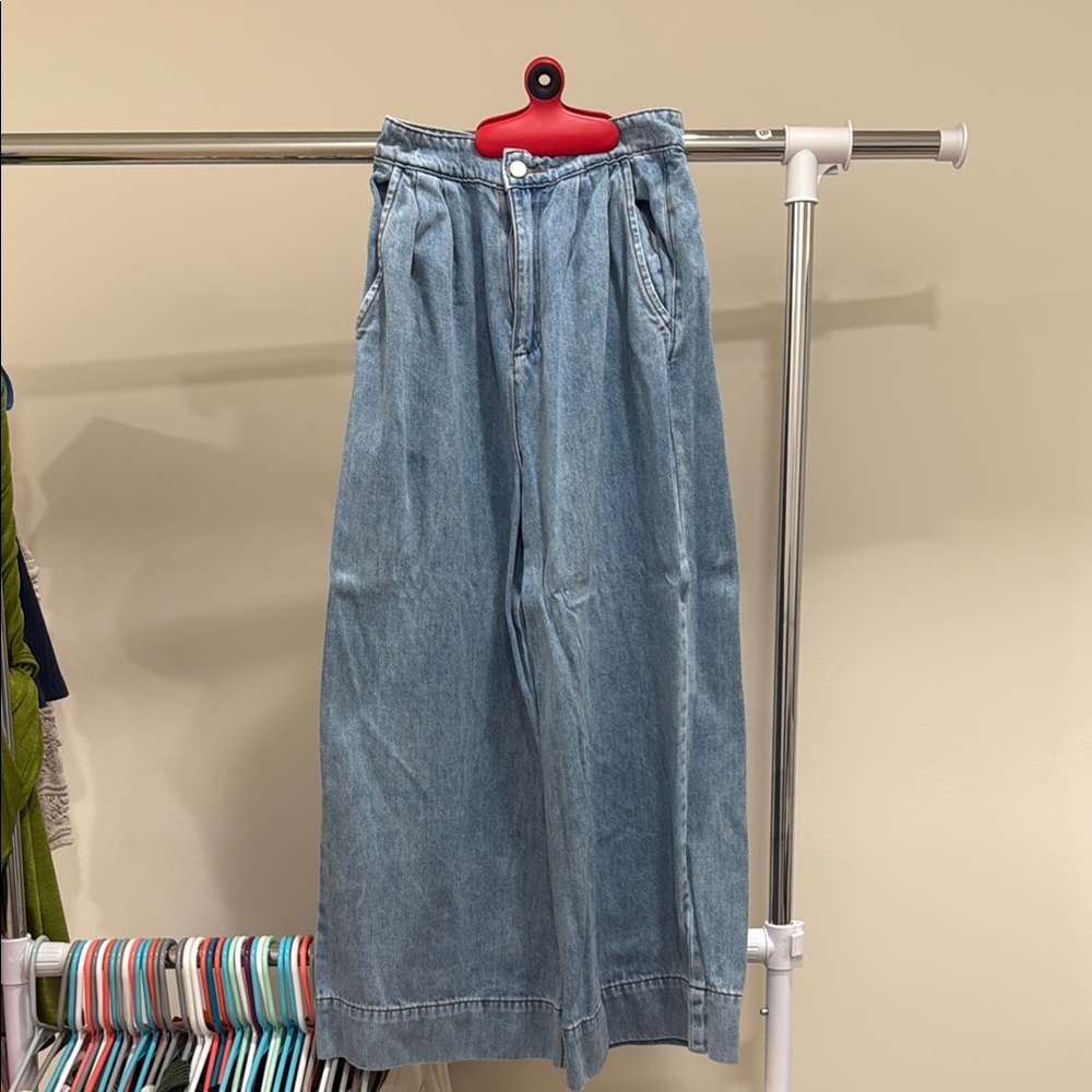 Wide Leg Denim Jeans